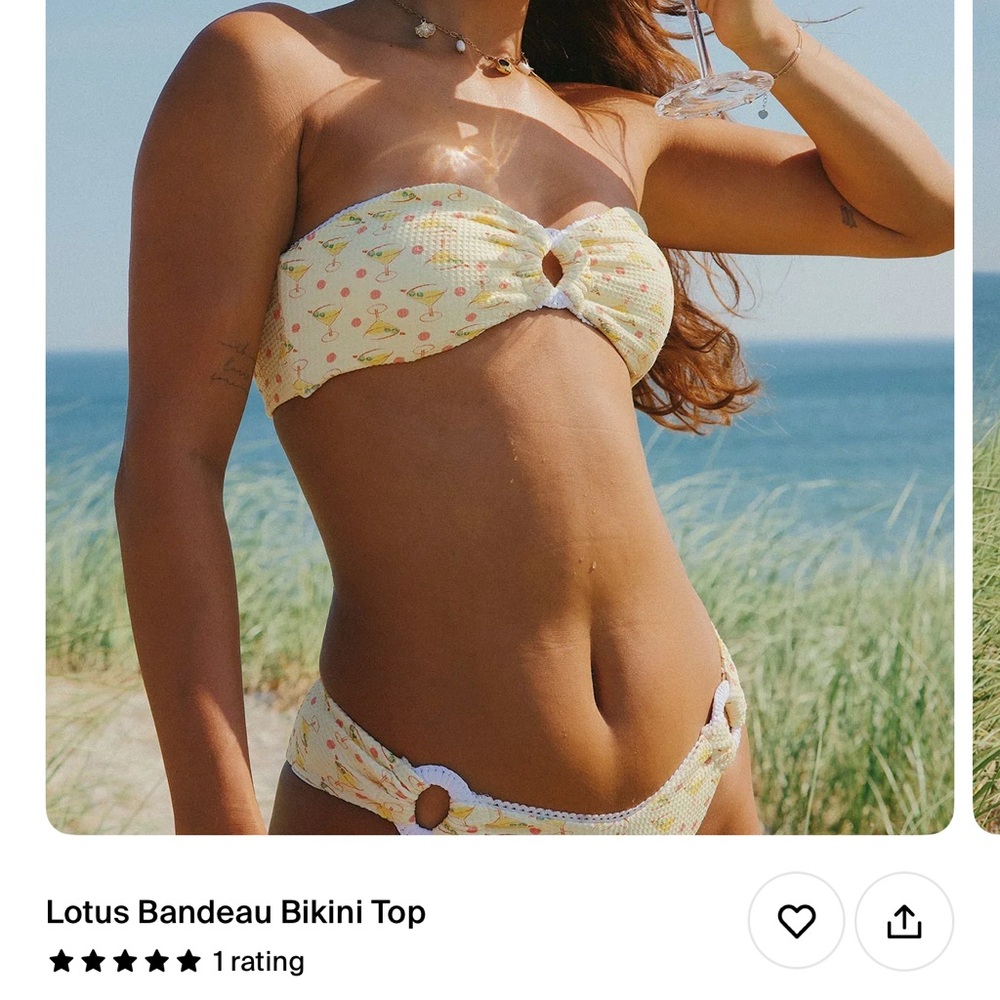 Dippin' Daisy's Yellow Floral Bikini Top